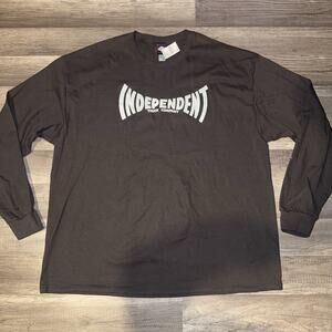 Independent trucks company brown long sleeve 2xl NWT Logo